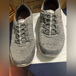 Skechers Flex Memory Foam Gel Infused Glider Electricity Womens Size 7 Gray